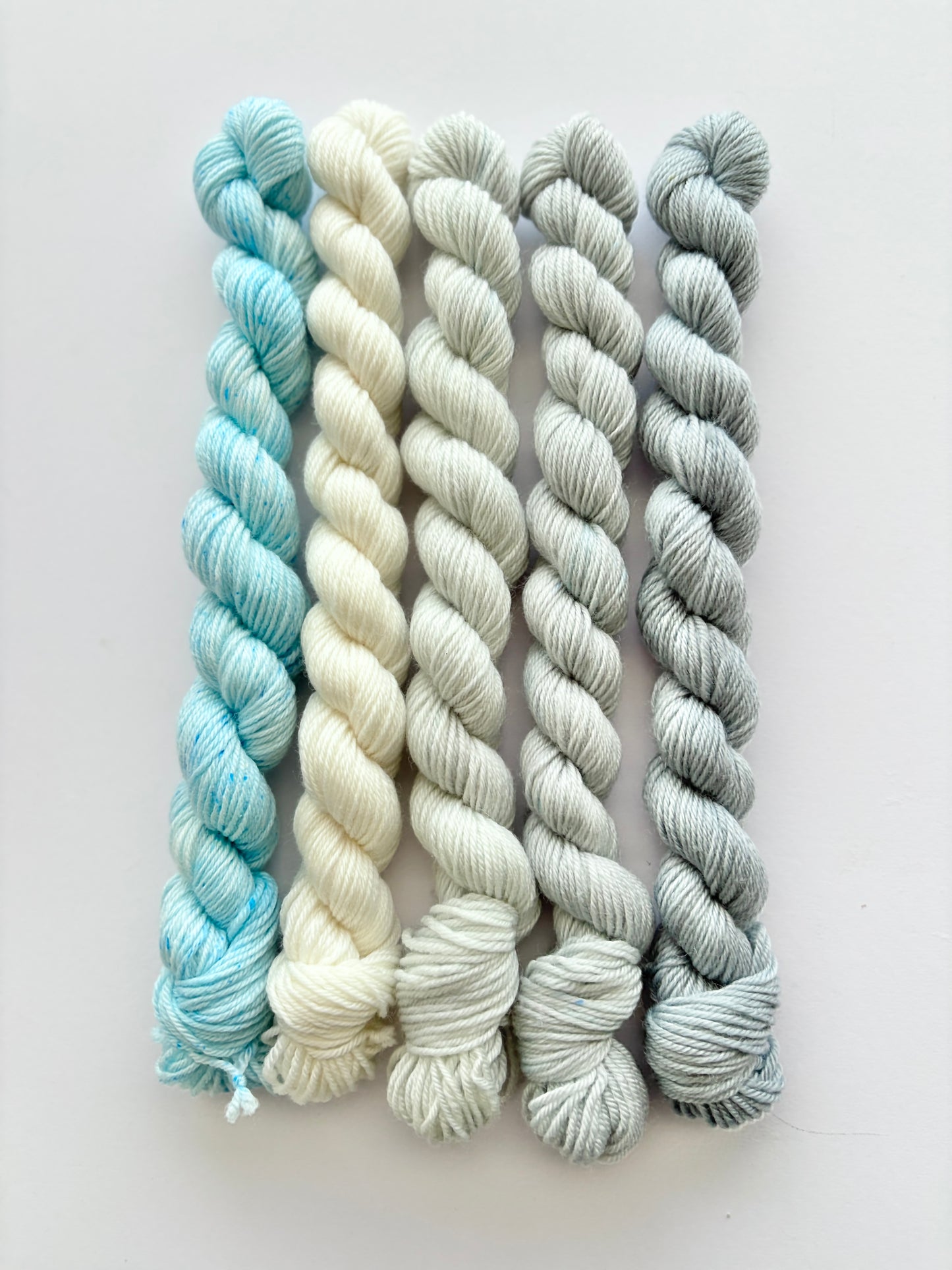 Up in the Clouds - Mini Sock Set, x5 20g skeins, Australian Merino/ Nylon Superwash