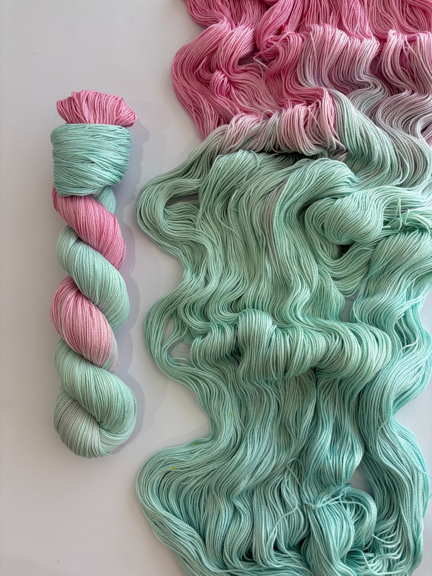 Bubblegum - 100% Pima Cotton 4 ply/ fingering