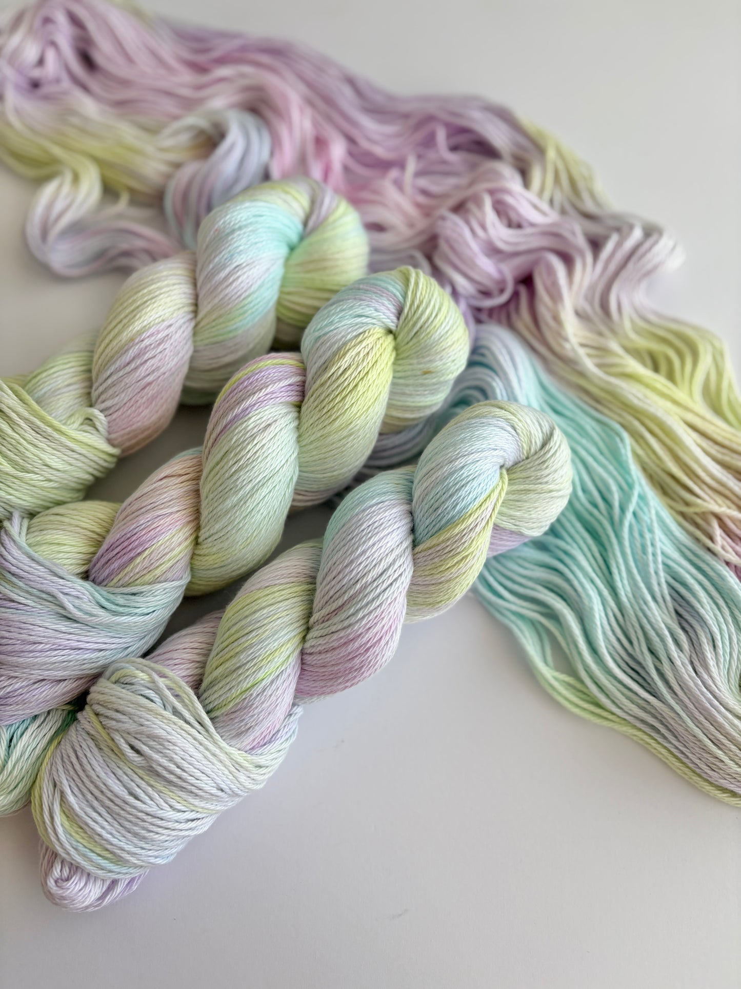 Rainbow Sherbet - 4 ply 100% Cotton 100g