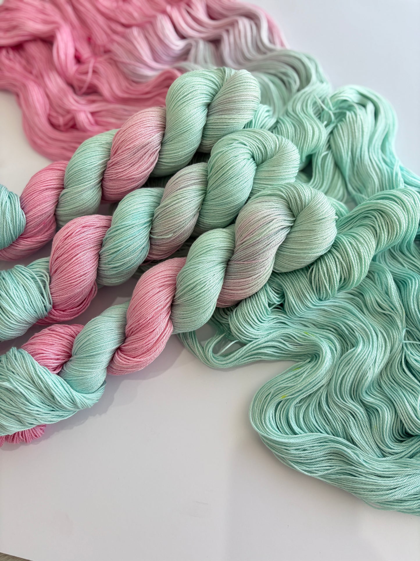 Bubblegum - 100% Pima Cotton 4 ply/ fingering