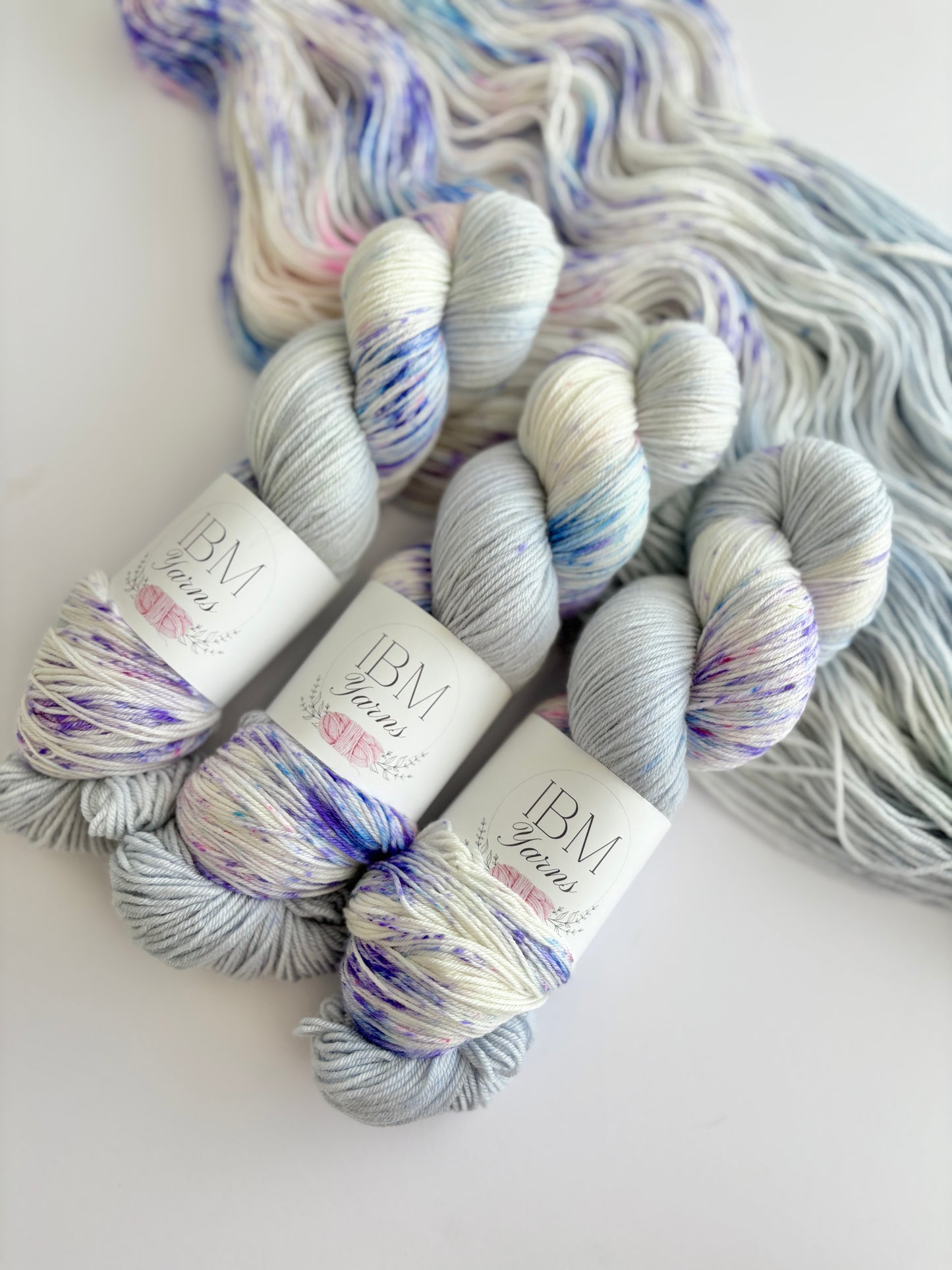 Perfectly Periwinkle - 4 ply and 8 ply Merino/ Nylon Superwash