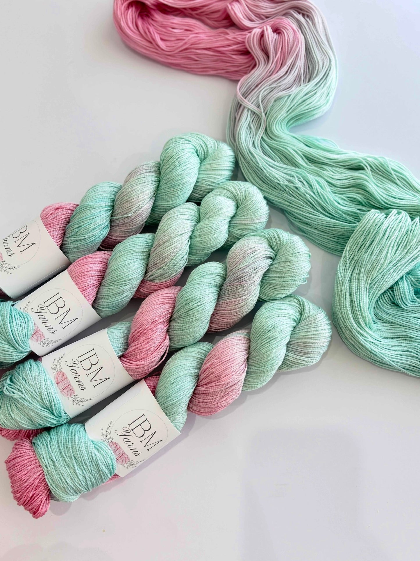 Bubblegum - 100% Pima Cotton 4 ply/ fingering