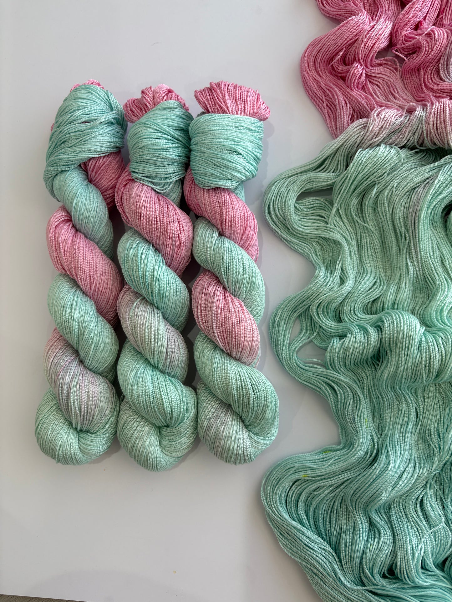 Bubblegum - 100% Pima Cotton 4 ply/ fingering