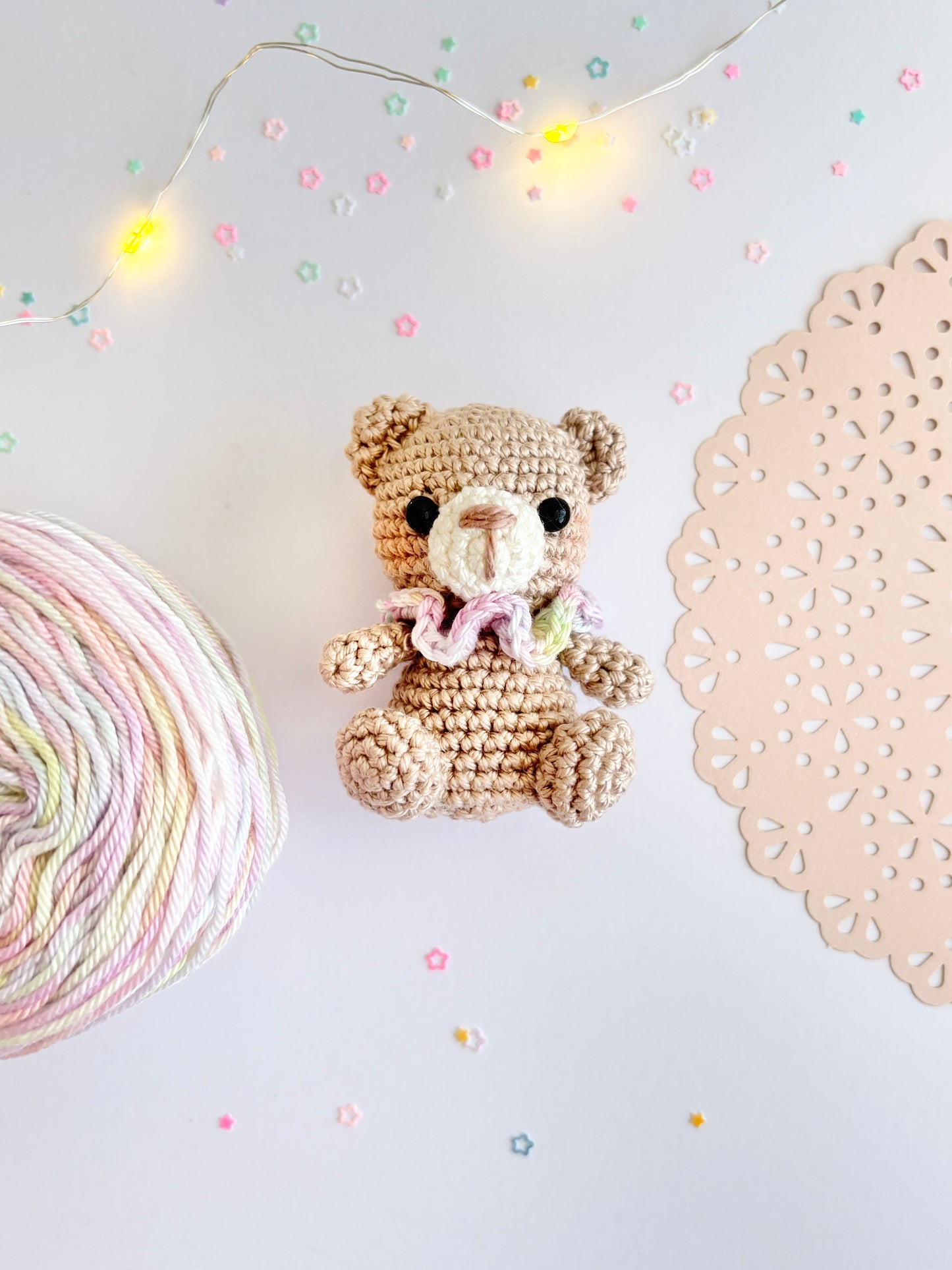Skye the Teddy in an air balloon - IBM Yarns