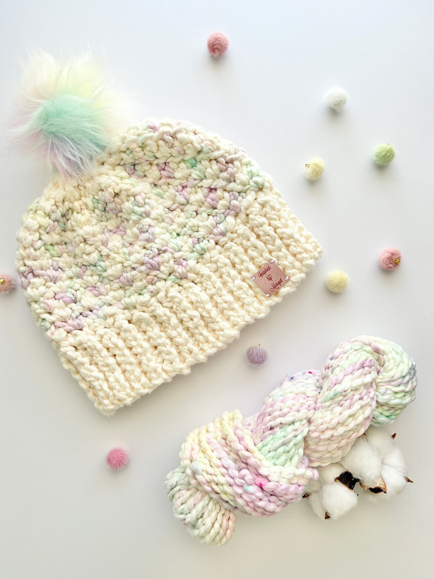 Pastel Blooms - Super Bulky Hand Dyed Cotton