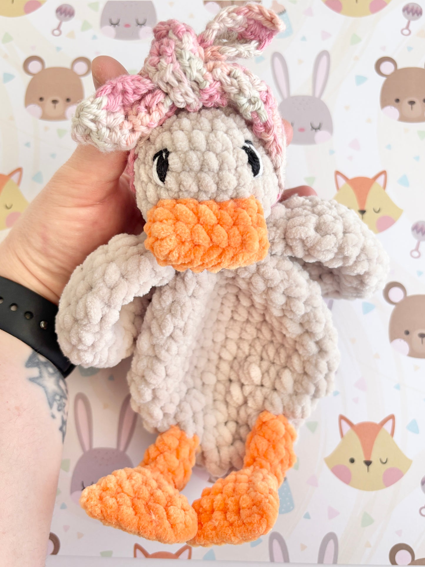 Duck lovey/ comforter - IBM Yarns