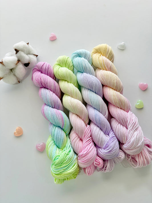 Fairy Wings | 100% Classic Cotton Set 4x 50g skeins (Select Your Base)