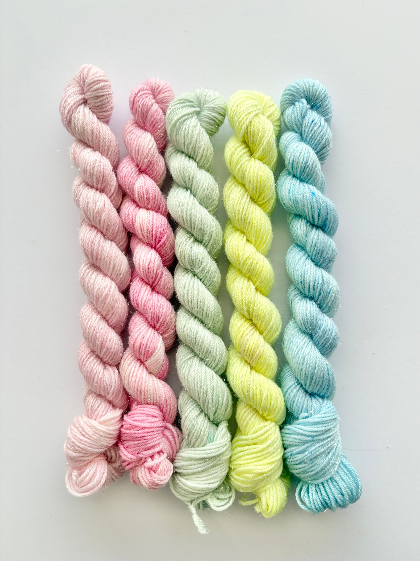 Cupcakes - Mini Sock Set, x5 20g skeins, Australian Merino/ Nylon Superwash