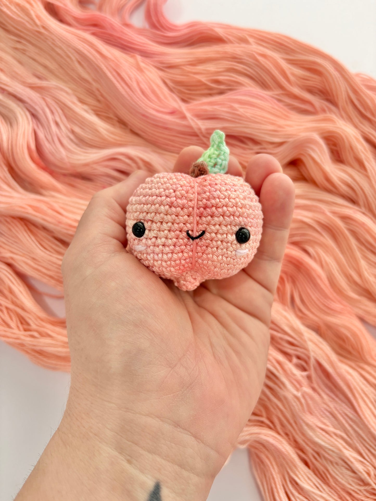 Peachy Pink - 4 ply, 100% Pima cotton Hand Dyed Cotton