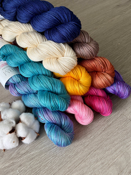 100% Pima Cotton | 2 ply/ Lace