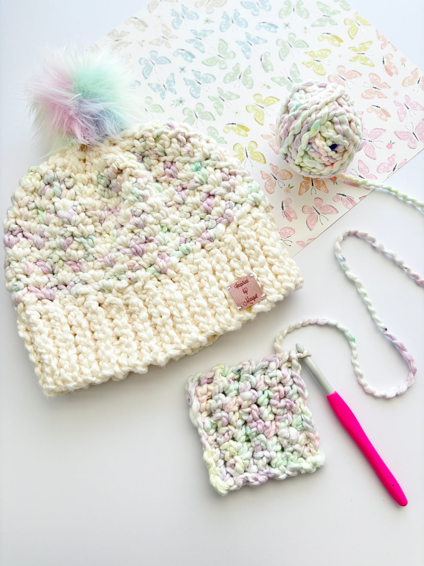 Pastel Blooms - Super Bulky Hand Dyed Cotton