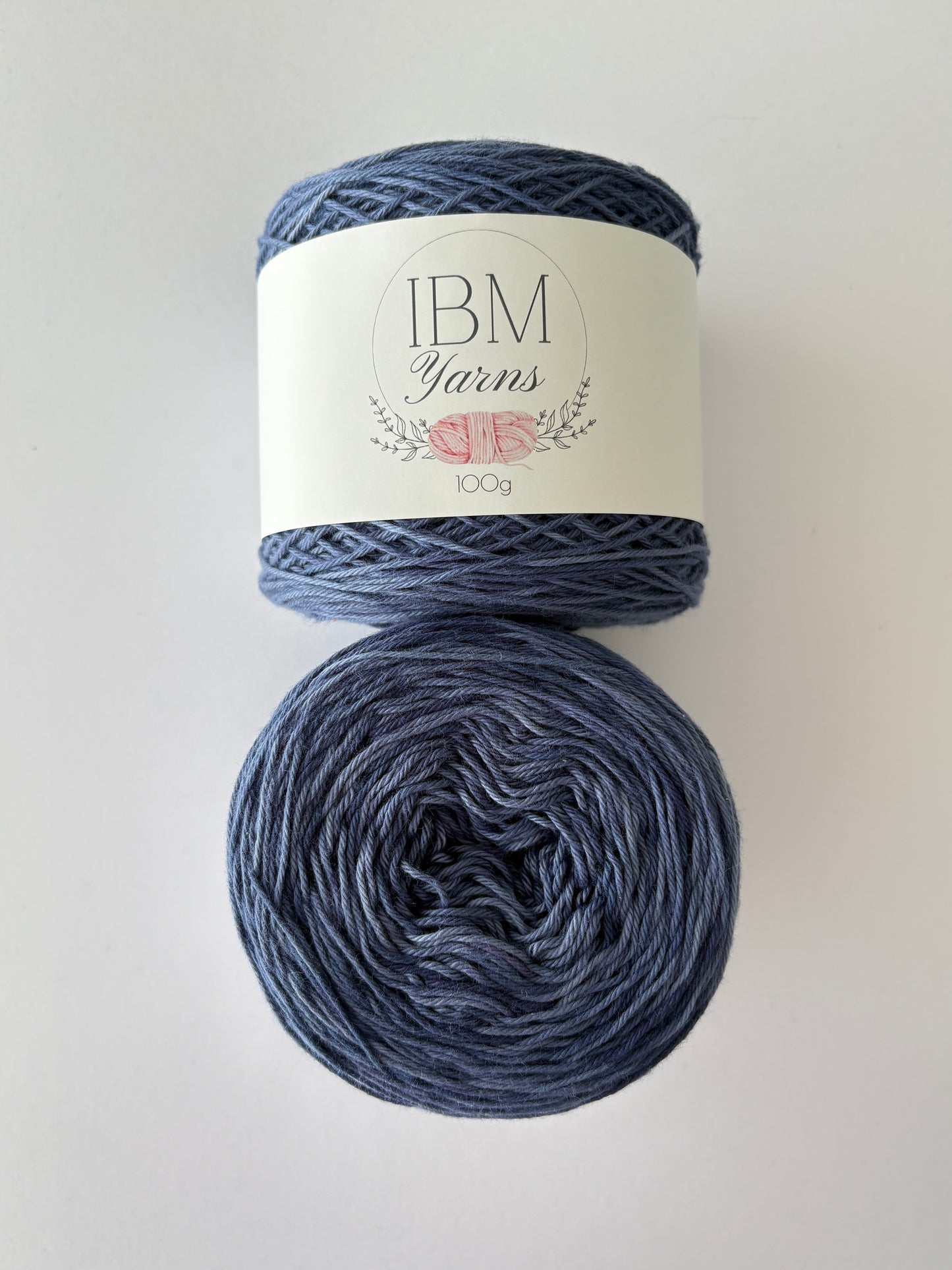 Denim - 4 ply 100% Hand Dyed Cotton