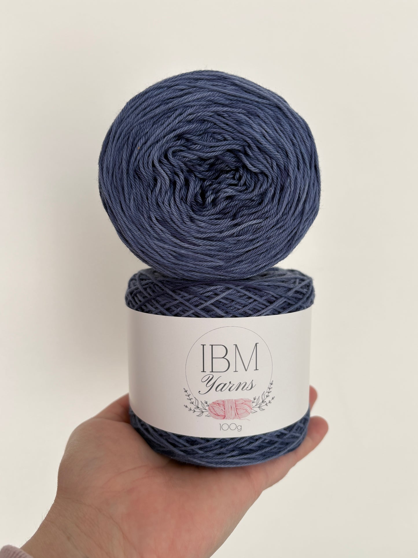 Denim - 4 ply 100% Hand Dyed Cotton