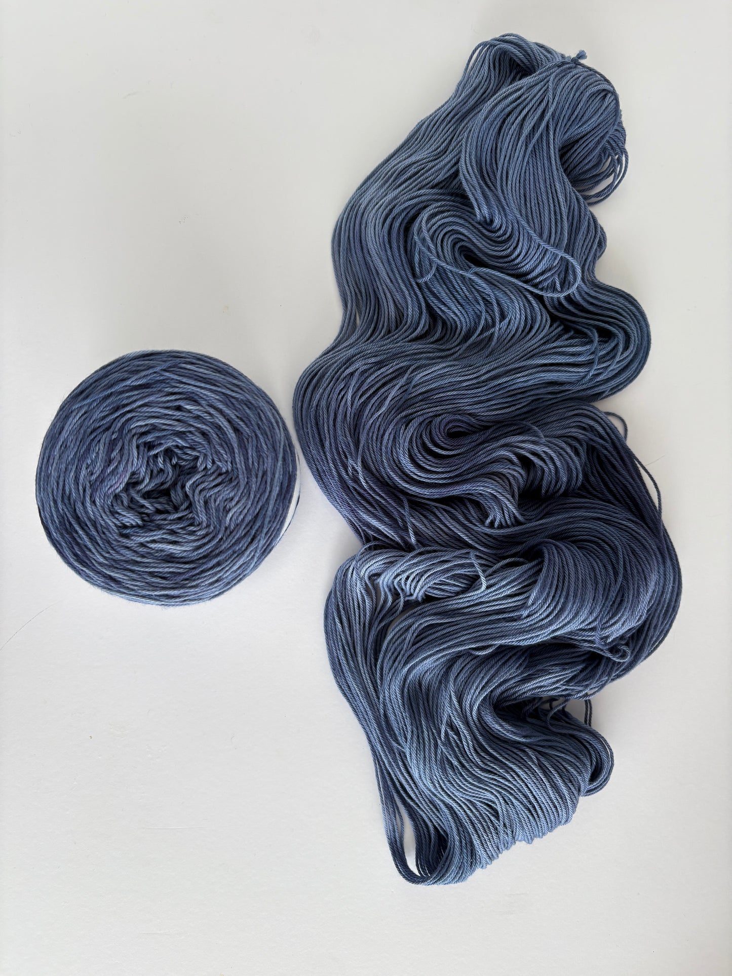 Denim - 4 ply 100% Hand Dyed Cotton