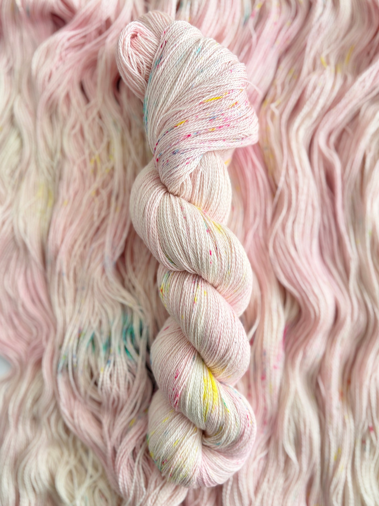 Makin' me blush - 2 ply/ Lace, 100% Pima Cotton - Hand Dyed Cotton