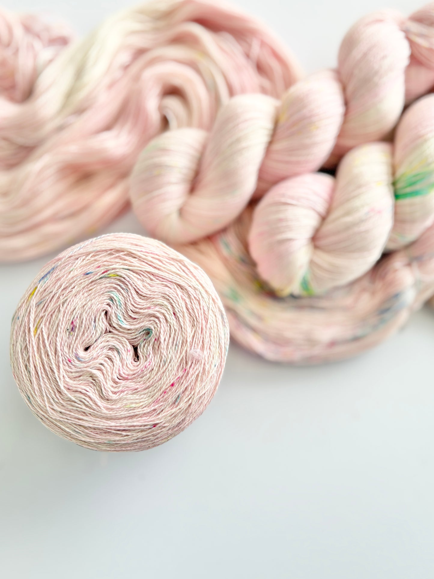 Makin' me blush - 2 ply/ Lace, 100% Pima Cotton - Hand Dyed Cotton
