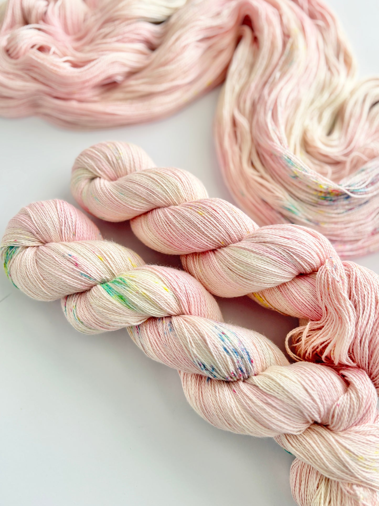 Makin' me blush - 2 ply/ Lace, 100% Pima Cotton - Hand Dyed Cotton