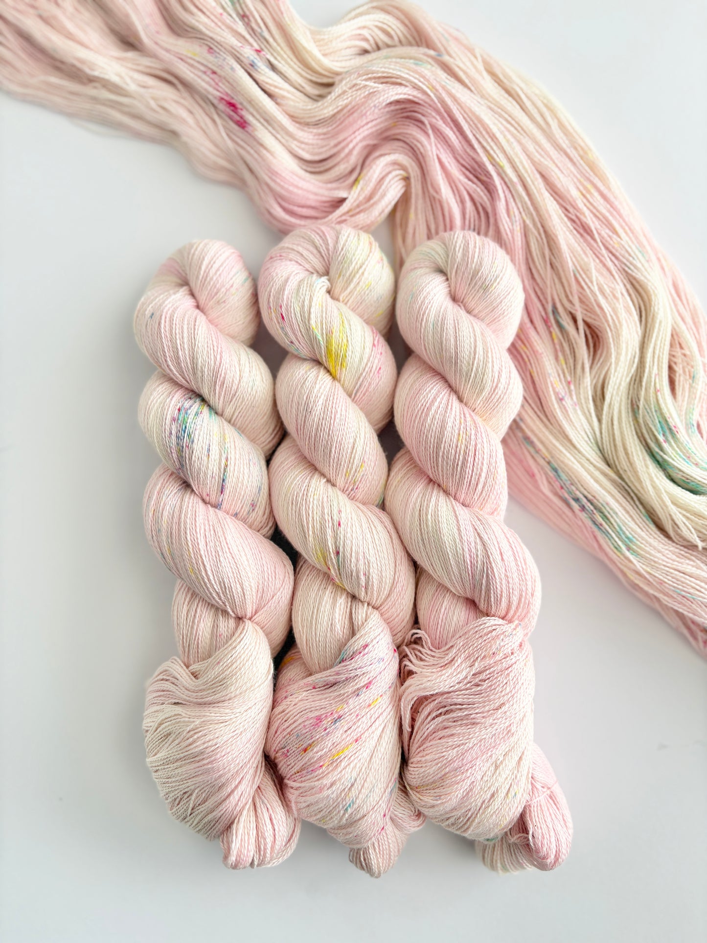 Makin' me blush - 2 ply/ Lace, 100% Pima Cotton - Hand Dyed Cotton
