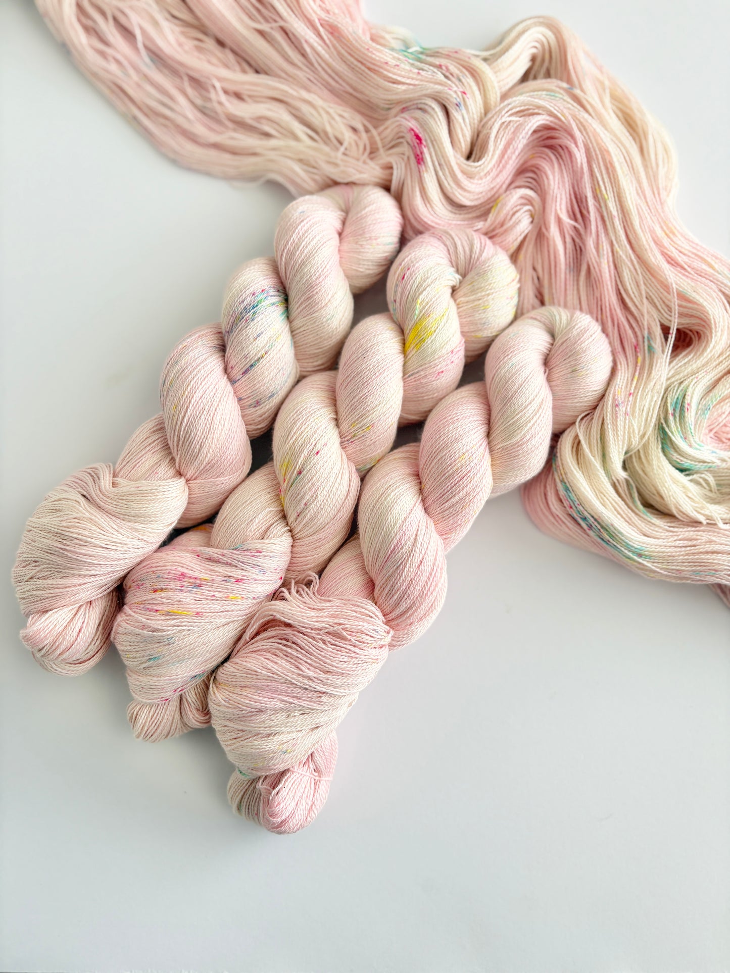 Makin' me blush - 2 ply/ Lace, 100% Pima Cotton - Hand Dyed Cotton