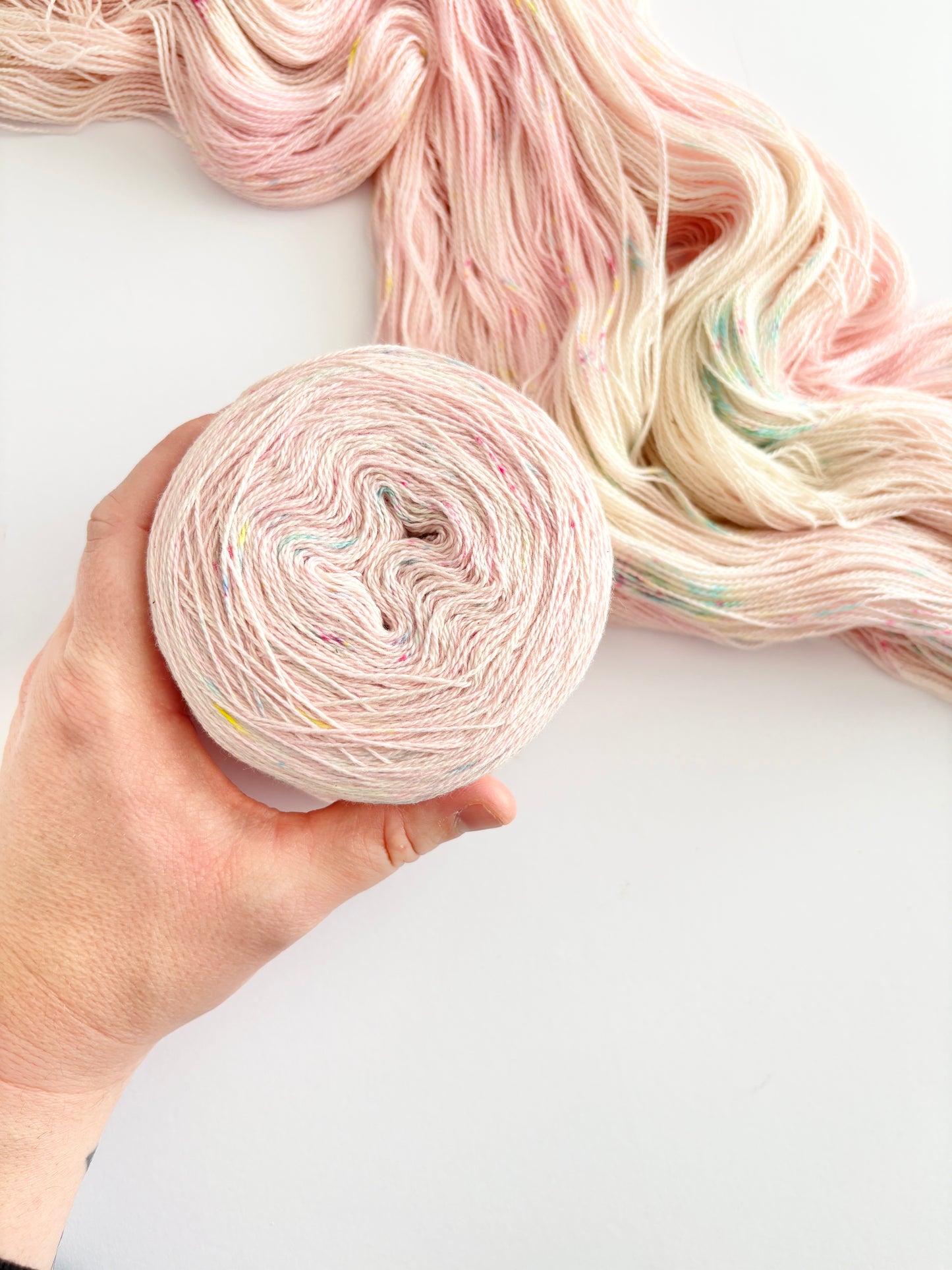 Makin' me blush - 2 ply/ Lace, 100% Pima Cotton - Hand Dyed Cotton