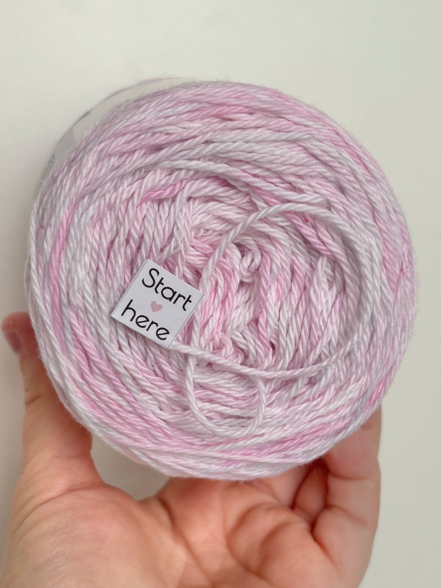 Pink and Grey Galah (variegated) 8ply 100g Australian Cotton