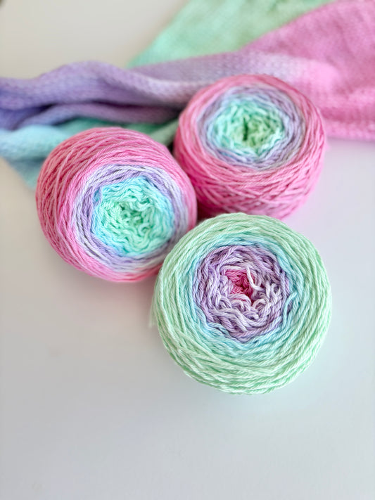 Fairy Glow Yarn Cake - Australian Cotton 100g - IBM Yarns