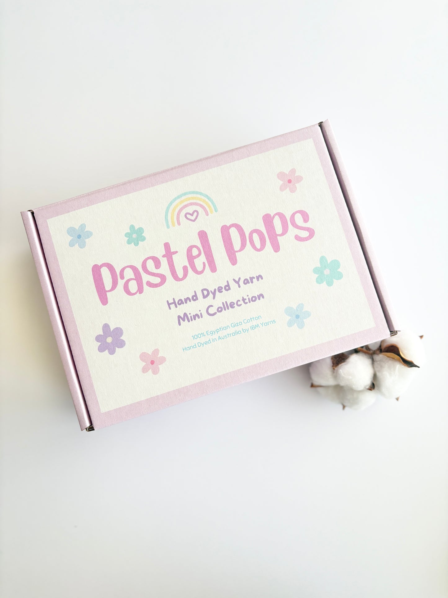 Pastel Pops "speckles" - 10x 25g Amigurumi Egyptian cotton set, Hand Dyed Cotton 4ply