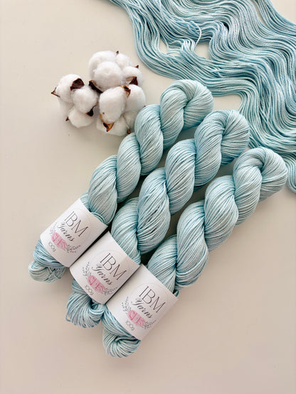 100% Pima Cotton | 12 ply/ Aran