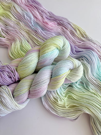 Rainbow Sherbet - 4 ply 100% Cotton 100g