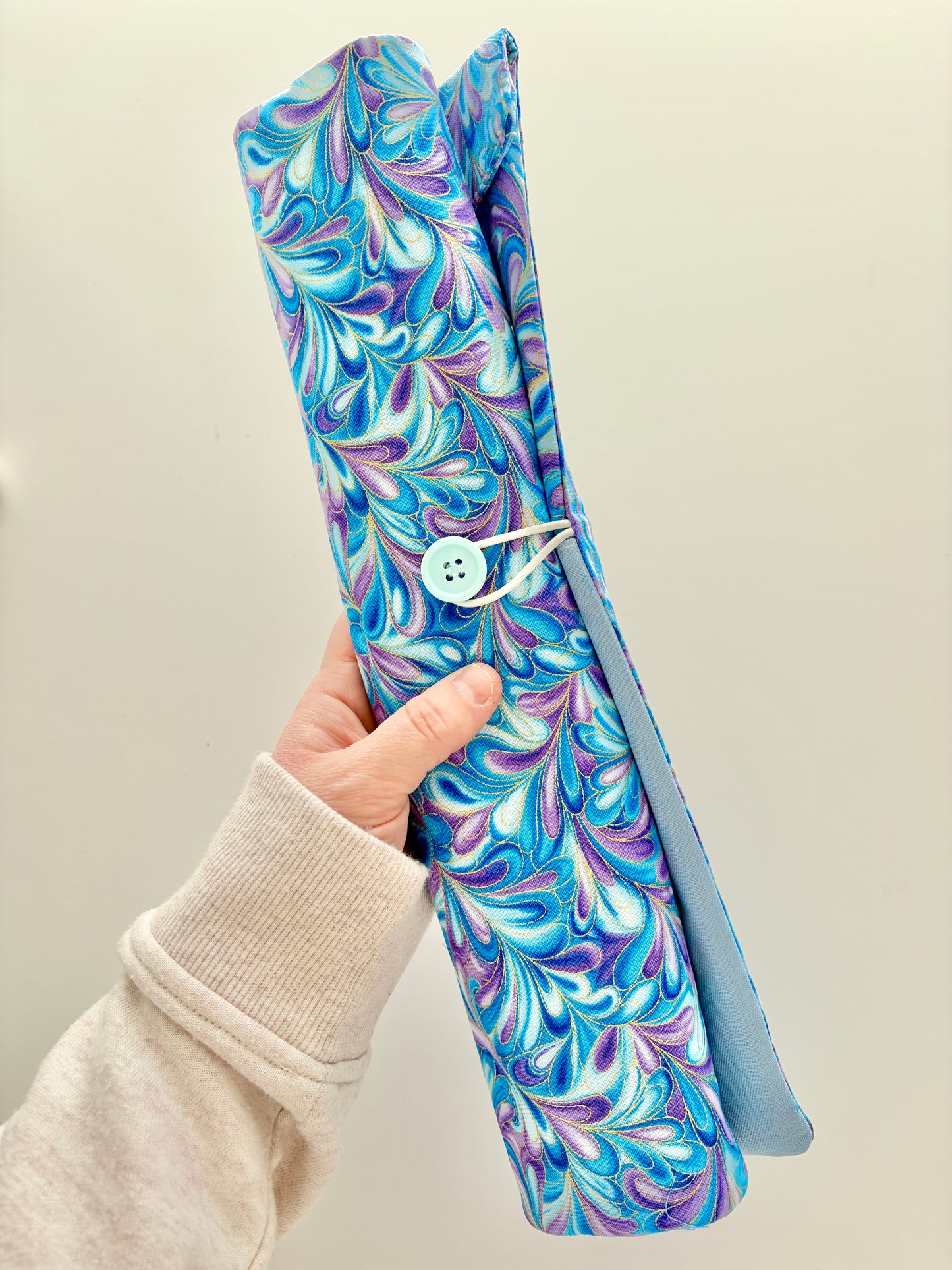 Gold Swirl | Knitting Needle Pouch