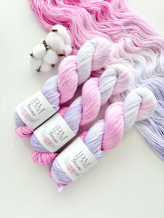 Marshmallow Smoosh | Cotton Yarn (Select Your Base)