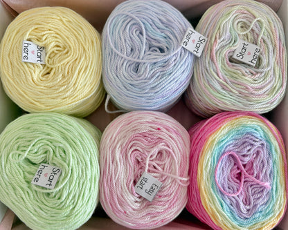 Mini Cotton Cake Set - Assorted box of 6