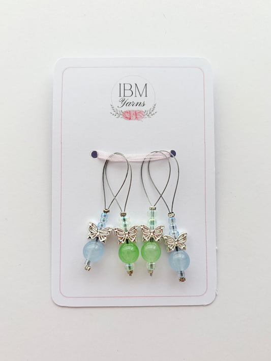 Handmade Stitch Markers - Butterfly - Set of 5