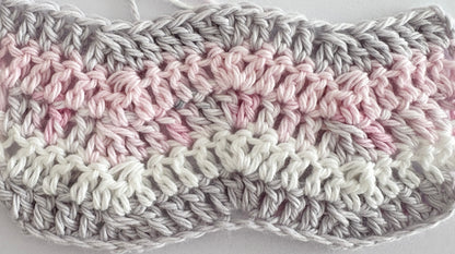 Pink and Grey Galah (variegated) 8ply 100g Australian Cotton