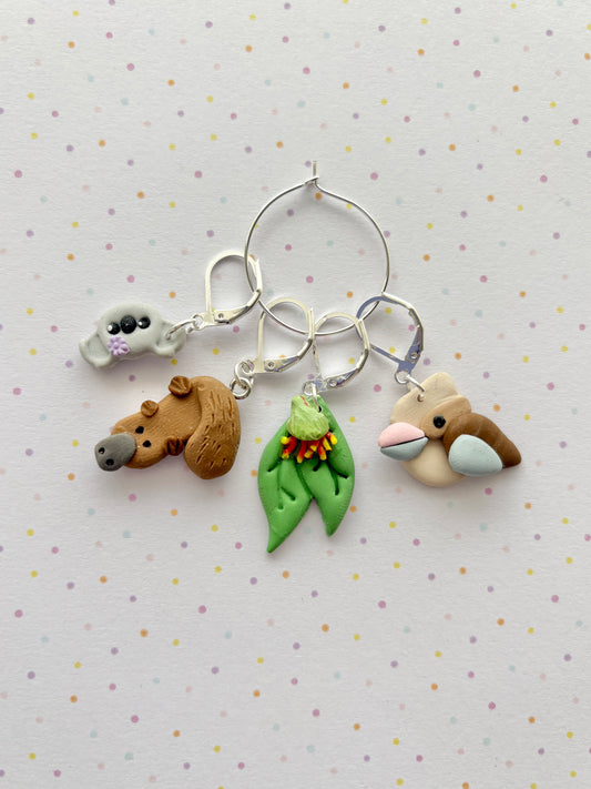 Australiana - Pack of 4 stitch markers