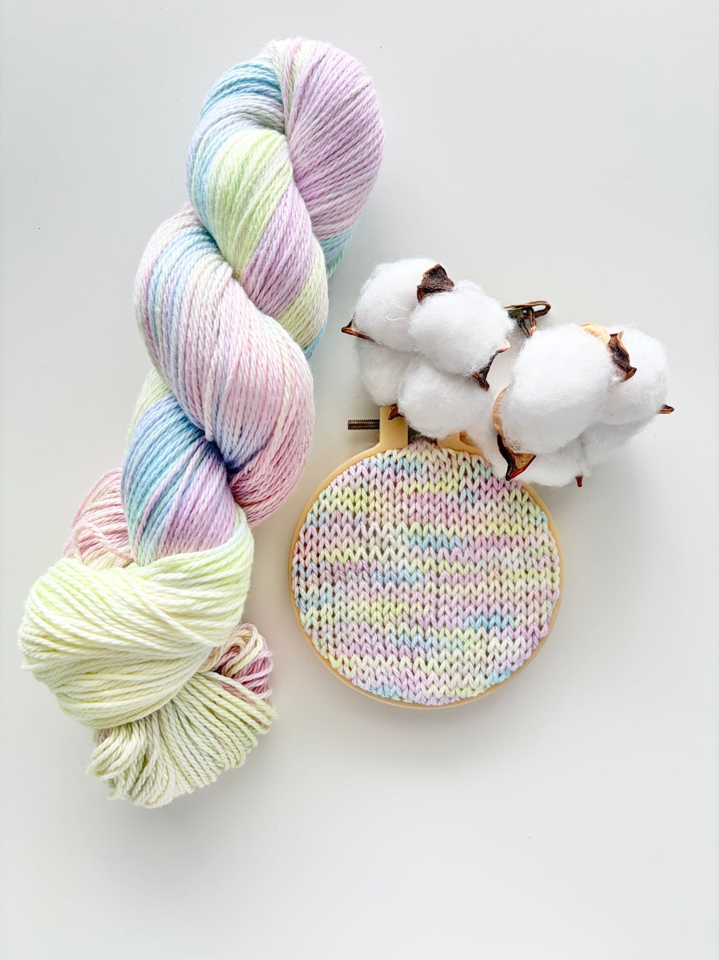 Rainbow Sorbet | Cotton Yarn (Select Your Base)