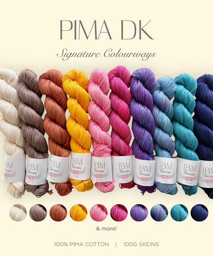 100% Pima Cotton | 8 ply/ DK