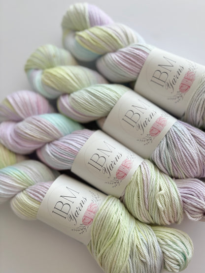 Rainbow Sherbet - 4 ply 100% Cotton 100g