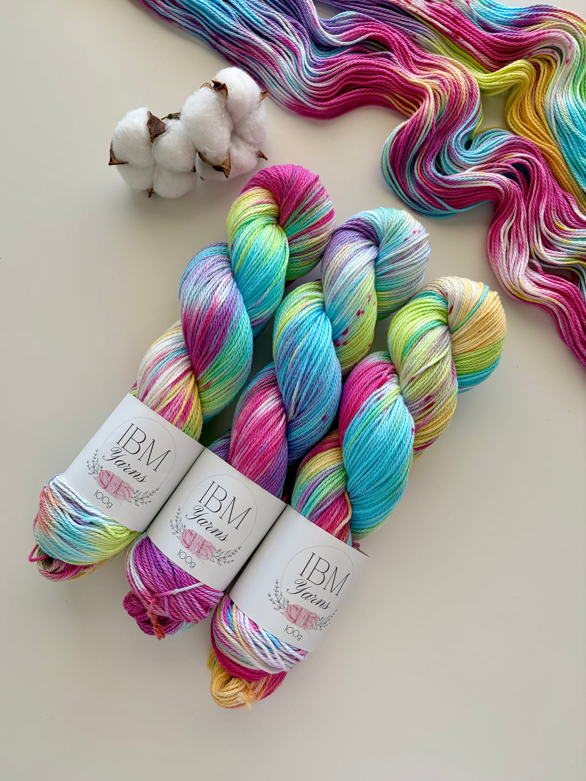 Technicolor  | Classic Cotton Yarn (Select Your Base)