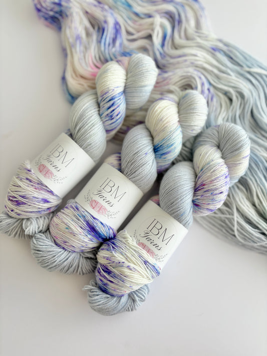 Perfectly Periwinkle - 4 ply and 8 ply Merino/ Nylon Superwash