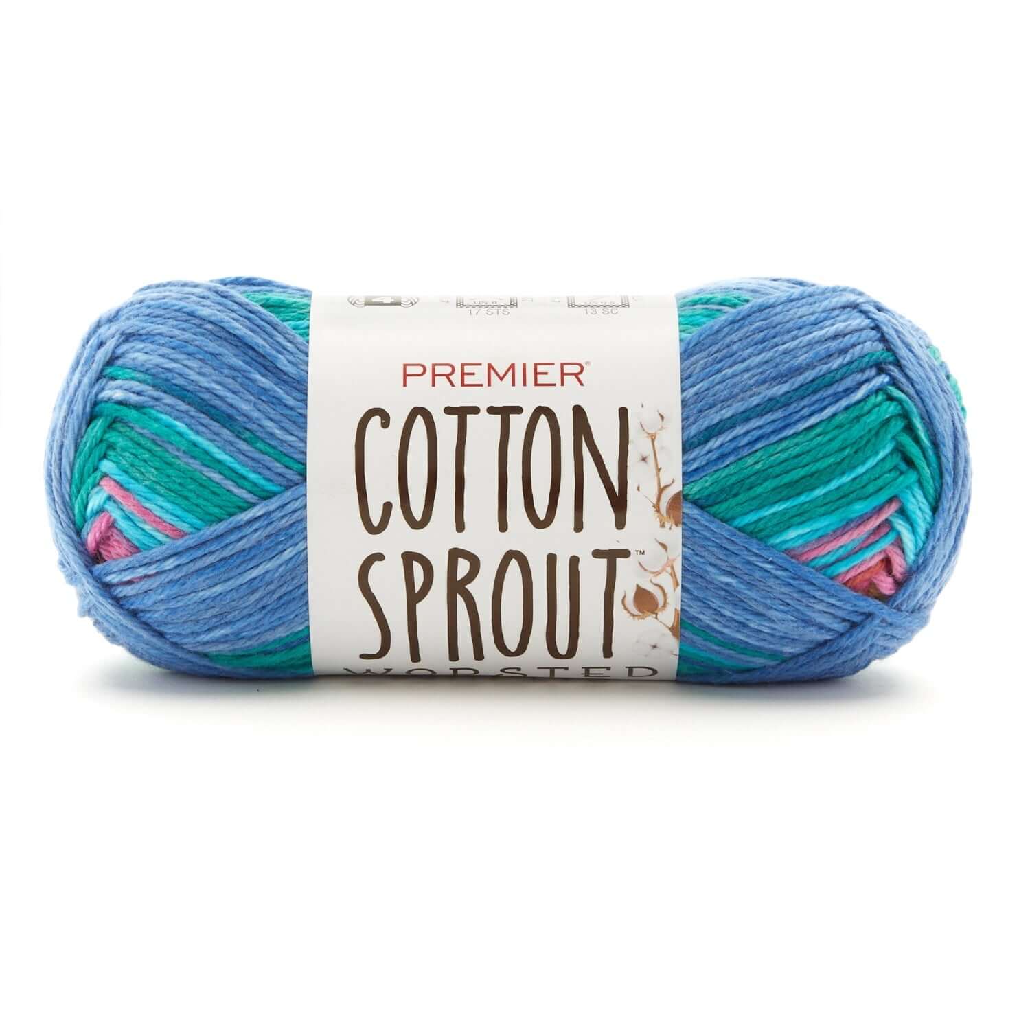 Premier Cotton Sprout Worsted Multi Yarn - IBM Yarns