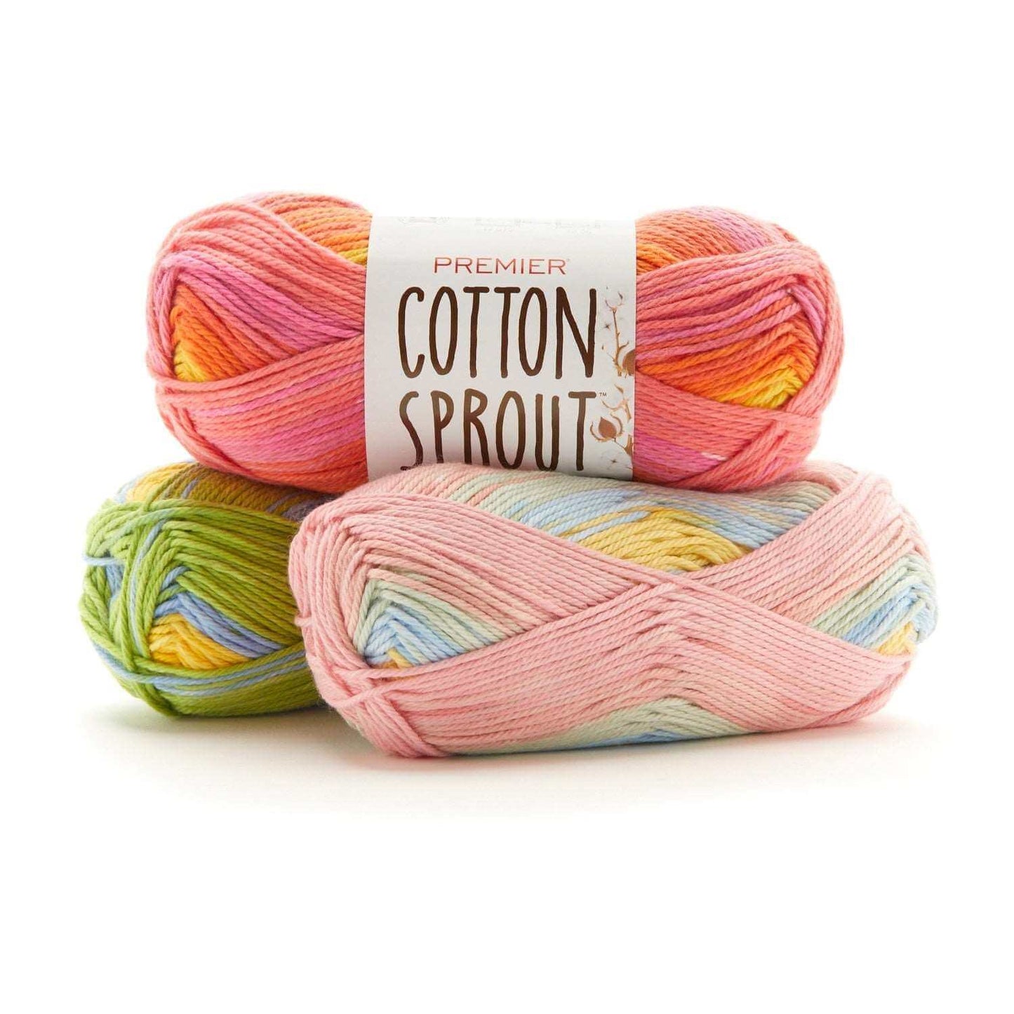 Premier Cotton Sprout Worsted Multi Yarn - IBM Yarns