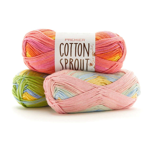 Premier Cotton Sprout Worsted Multi Yarn - IBM Yarns
