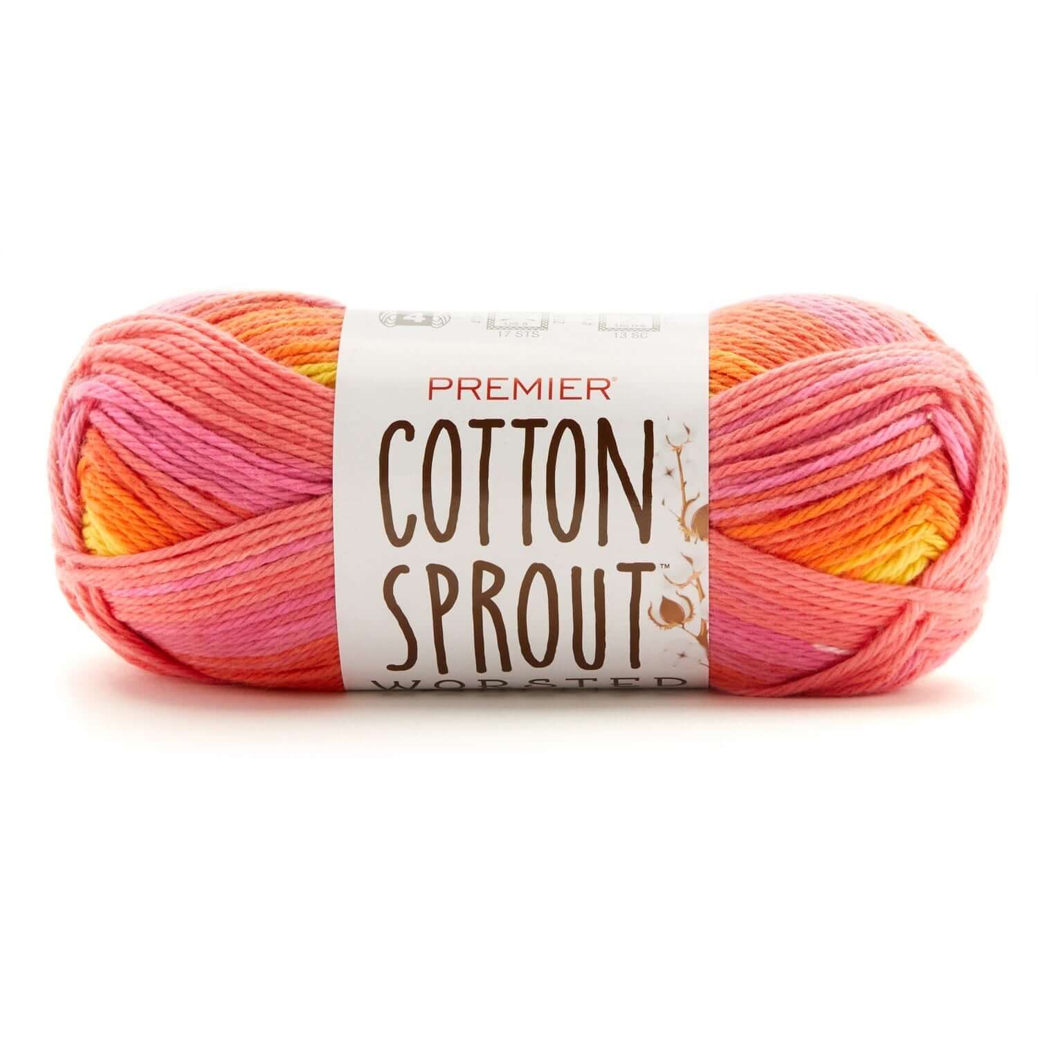 Premier Cotton Sprout Worsted Multi Yarn - IBM Yarns