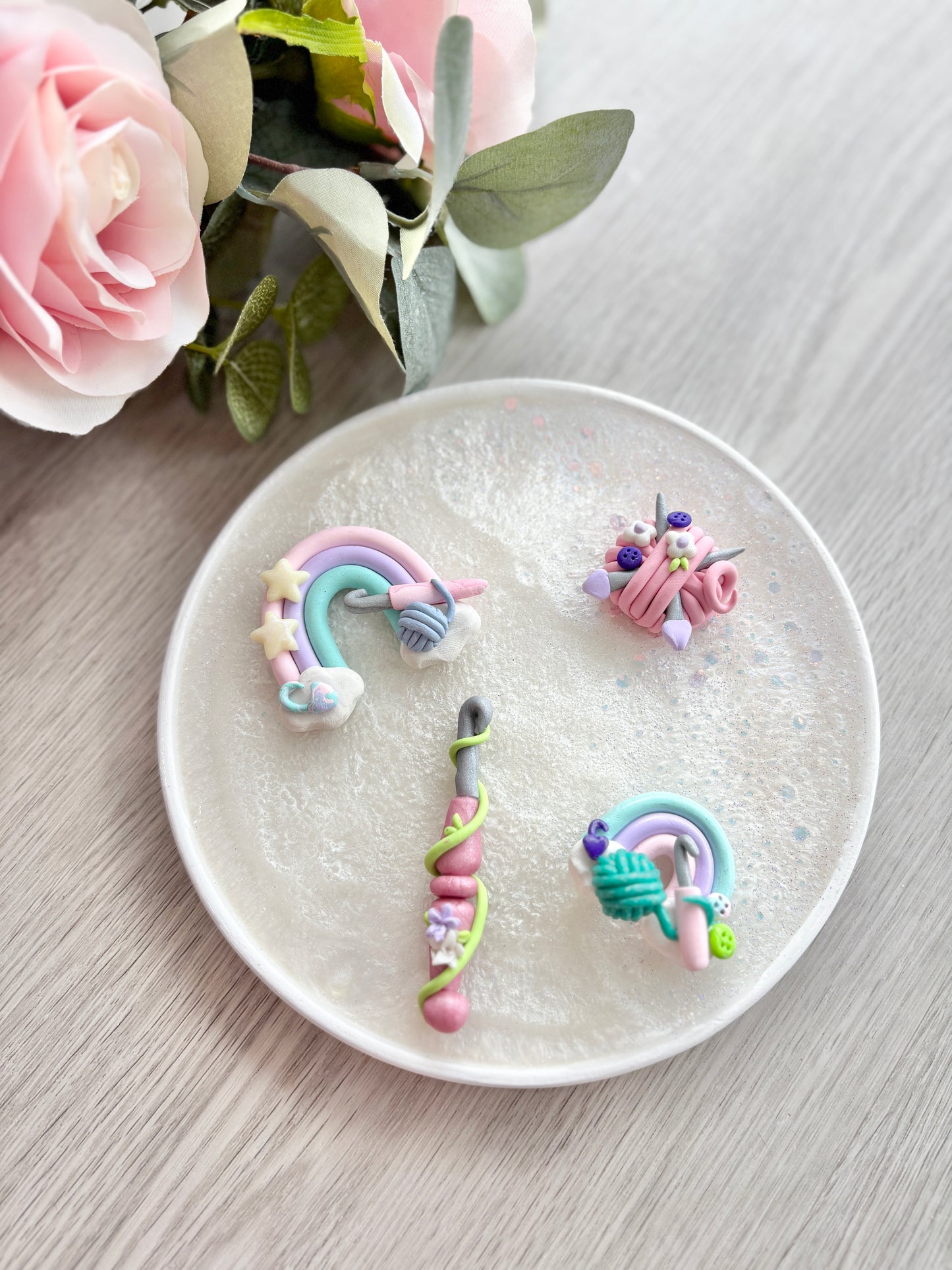 Hooked on clay - Polymer clay Fridge Magnets