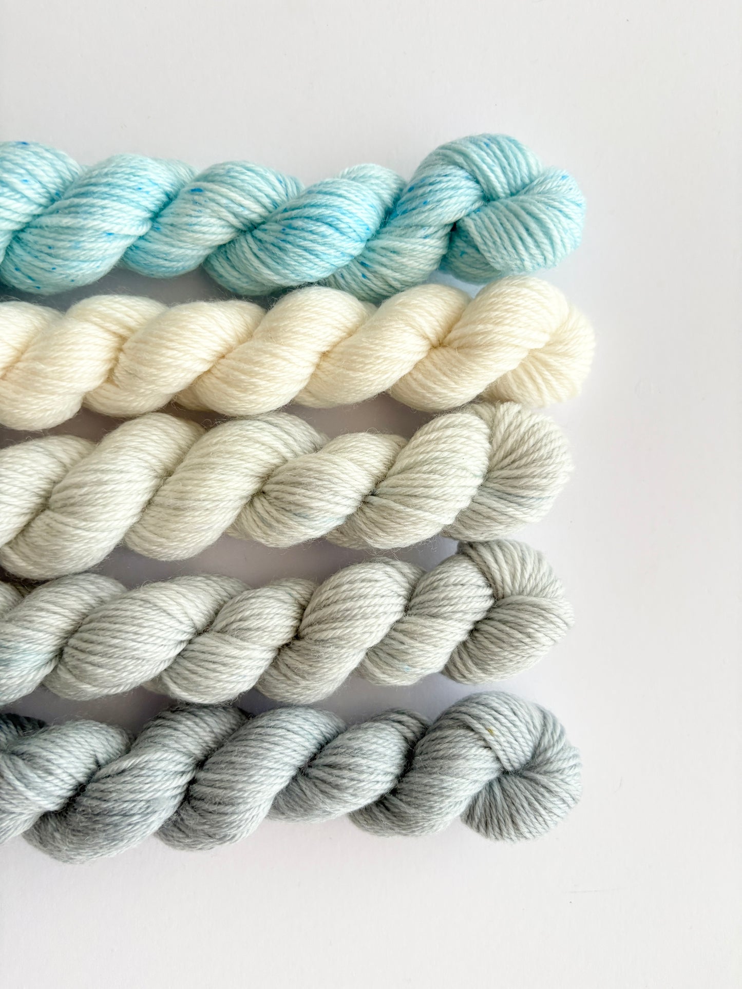Up in the Clouds - Mini Sock Set, x5 20g skeins, Australian Merino/ Nylon Superwash