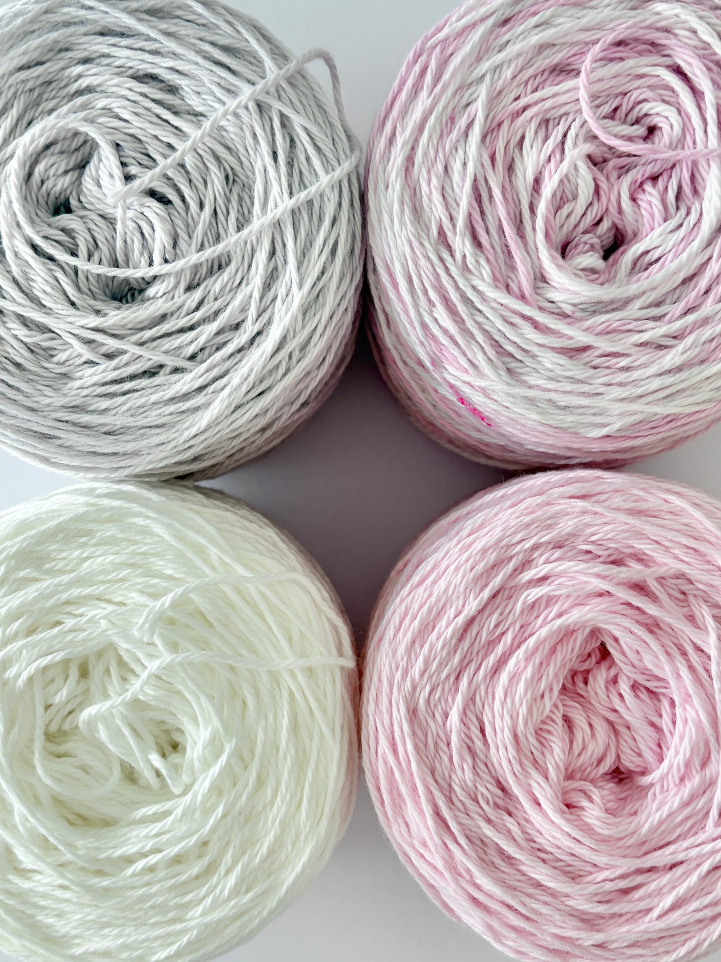 Pink and Grey Galah (variegated) 8ply 100g Australian Cotton