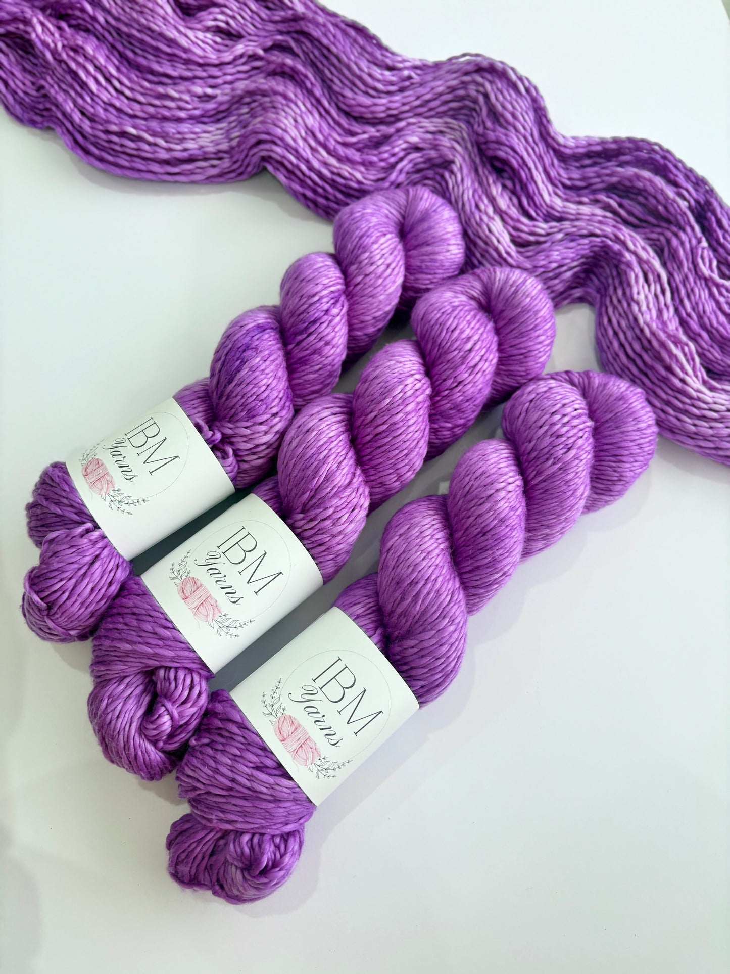 Violet Violence - DK Pima cotton Air Hand Dyed Cotton