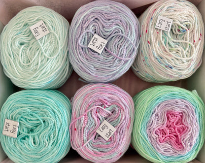 Mini Cotton Cake Set - Assorted box of 6