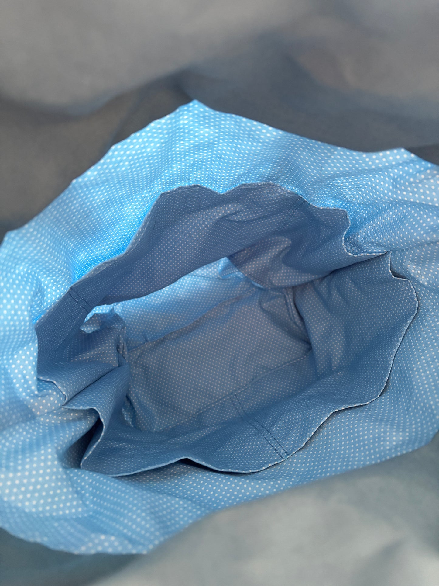 Blue Spots | Medium Project Bag